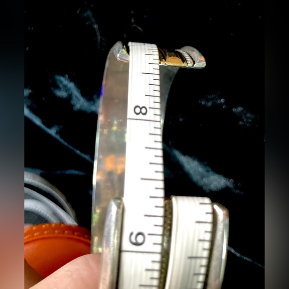 Vintage Signed Heavy Navajo Native American Twisted Rope Cuff Bracelet 7" - Picture 13 of 15